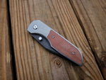 Lukas-P Natural Canvas Micarta Inlay